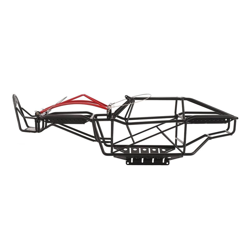 RC Metal Roll Cage Black Strong Metal Better Traction Road Holding RC Car Chassis Frame for Axial Capra Kit 1.9UTB