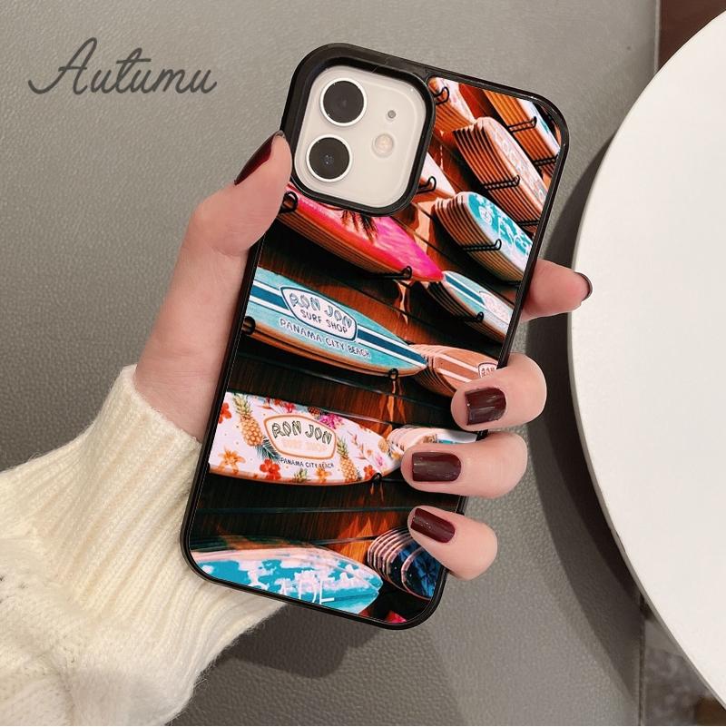 Surfing Hawaii Paradise Phone Case for iPhone 17 Air 15 16 16e 11 12 13 14 Pro Max Plus Cover coque Fundas Shell