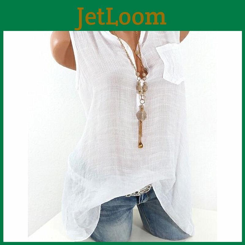 Chic And Sexy V-neck Sleeveless Net Chiffon Shirt For Trendy Women