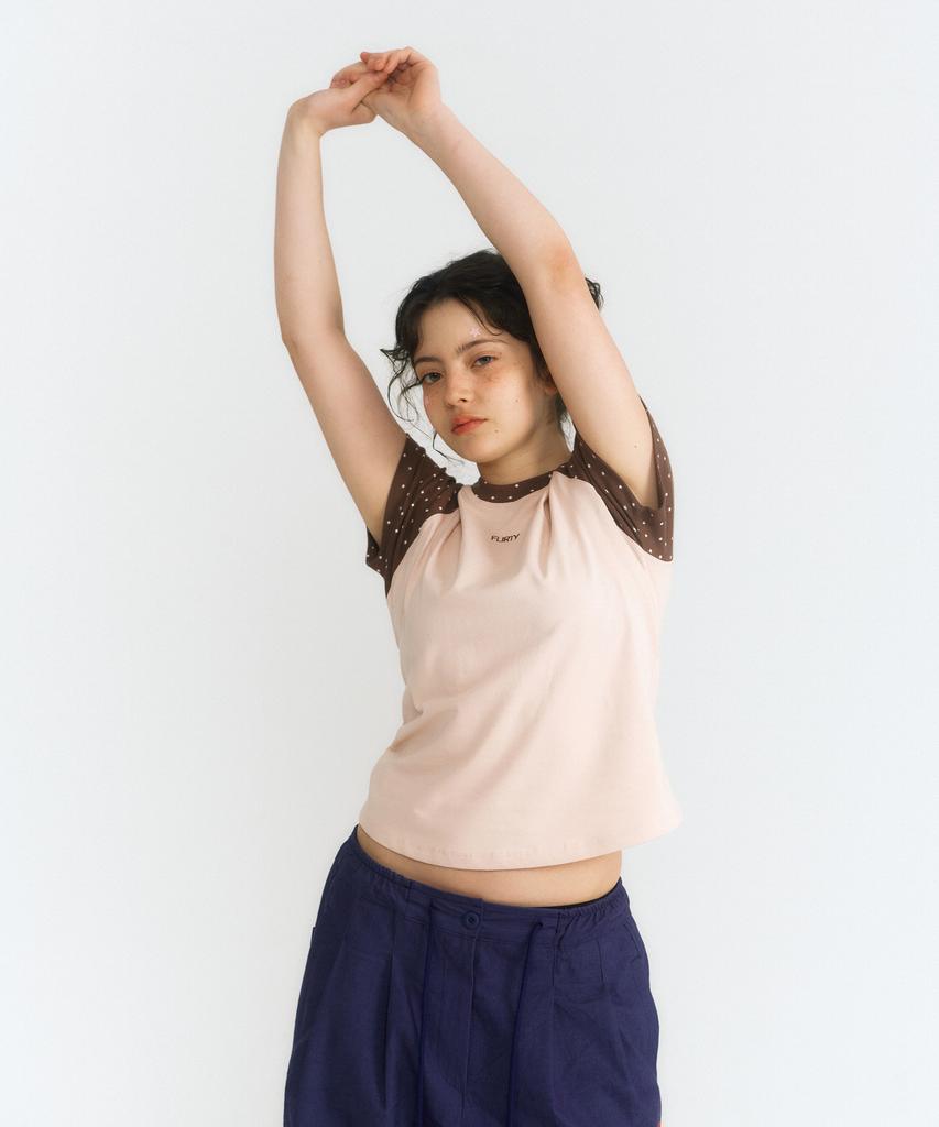 Peulleoti Star Raglan T-Shirt (Pink)