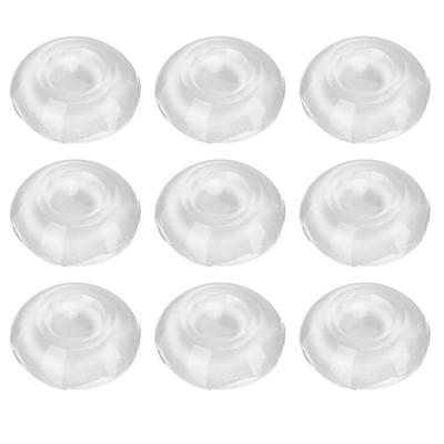 9ks Transparentní dveřní nárazník Super adhezivní Snížení hluku Opakovaně použitelný silikonový chránič stěny pro Doo