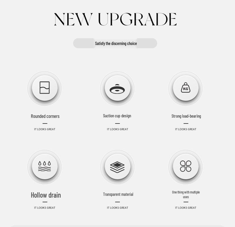 Dusch- und Badezimmer-Aufbewahrungsregal mit Saugnäpfen ohne Bohren