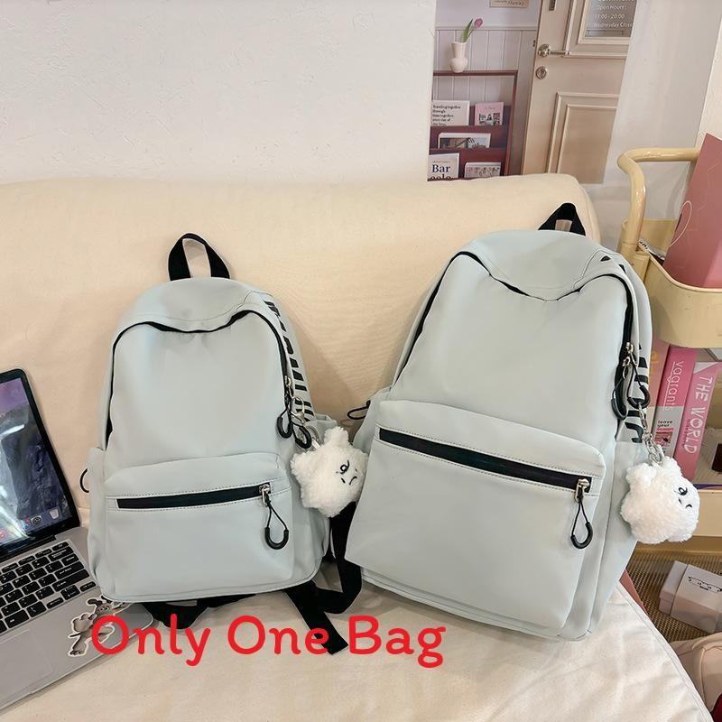 Girls Fashion Nylon Letter Backpack With Breathable Design For School And Travel