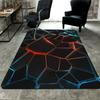 Geometric Colorful Light Rays Rug Floor Mat for Living Room or Bedroom Soft and Comfortable Carpet a Gift for Birthday and Holiday.ZFF0913305