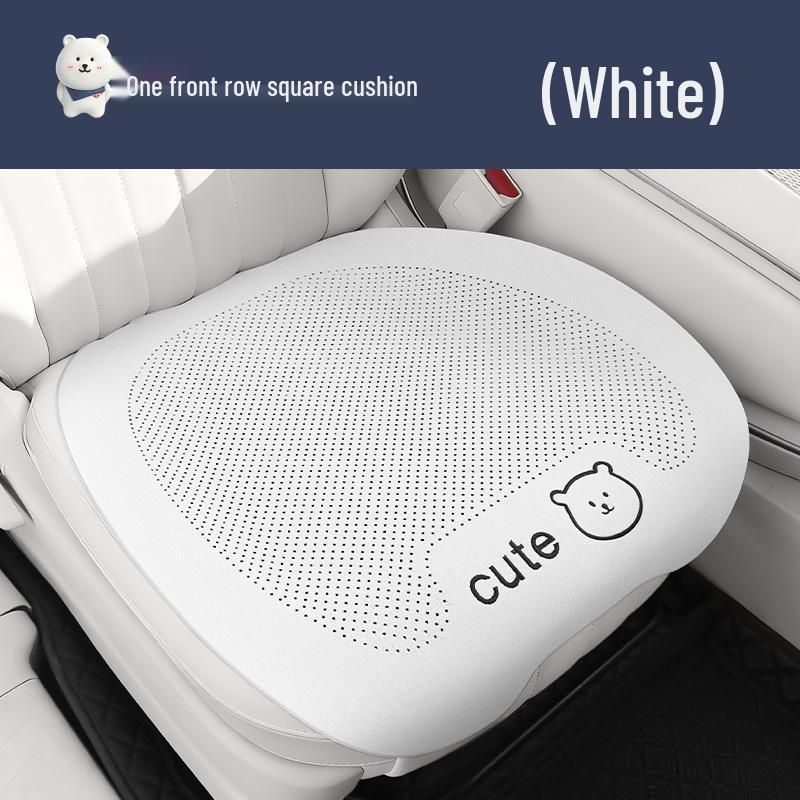 Bear Cartoon Scarf Car Seat Cushion for Women - Fits Volkswagen Magotan, Passat, Sagitar, Lavida - All Seasons
