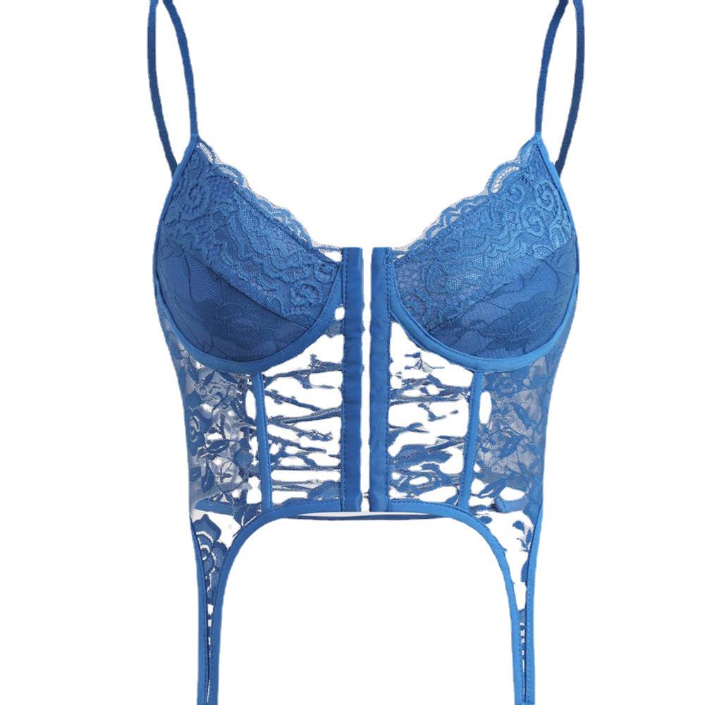 Sexy Spitzen Rückenfreies Überkreuztes Camisole Top
