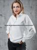 Hip Hop Casual Half-Zip Lapel Hoodie - Versatile Autumn/Winter Solid Color Top