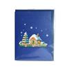 3D Snowy Gingerbread House Greeting Card Set for Christmas Decorations Creative 3D Surprise and Express Warm Wishes