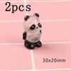 1-10pcs Glowing Panda Mini Figurines Miniature Panda Micro Landscape Ornament Glowing In Dark Miniature Flower Potted Decor