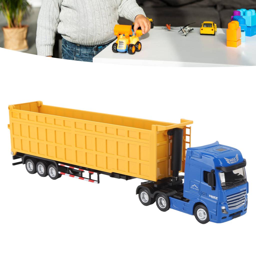 1:50 Scale Diecast Model Truck Toy Static Model Car Dump Truck for Kids Children Boys Gifts