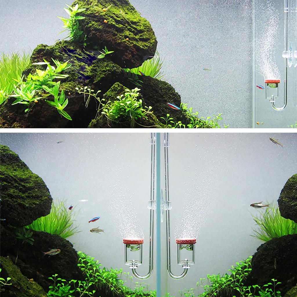 Acrylic Aquarium Carbon Dioxide Transparent Bubble Counter Refiner Fish Tank Water Plants CO2