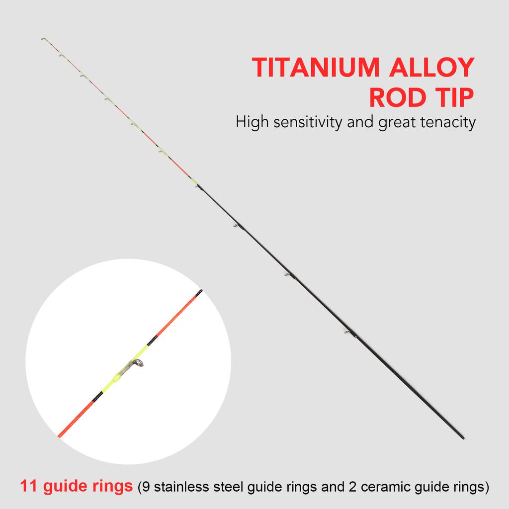 Ultralight Fishing Rod Raft Rod Fishing Pole Titanium Alloy Rod Tip Bridge Rod