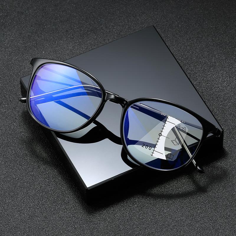 Progressive Multifocal Presbyopia Glasses Anti Blue Light HD Reading Glasses for Men and Women Fashion Luxury