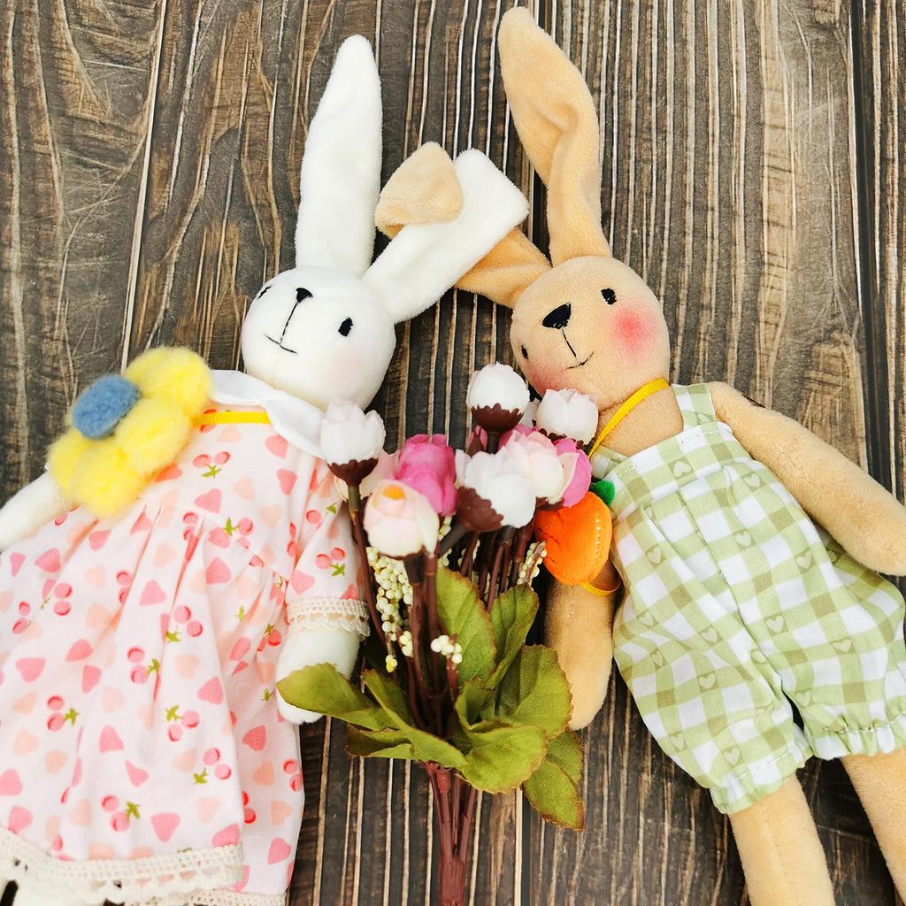 Doll making kit for adults and kids, DIY stuffed animal sewing kit, cute animal doll, gift for girls, handmade doll craft kit. (Rabbit Boy)