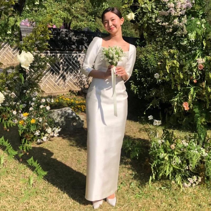 Korean light wedding dress 1011 summer