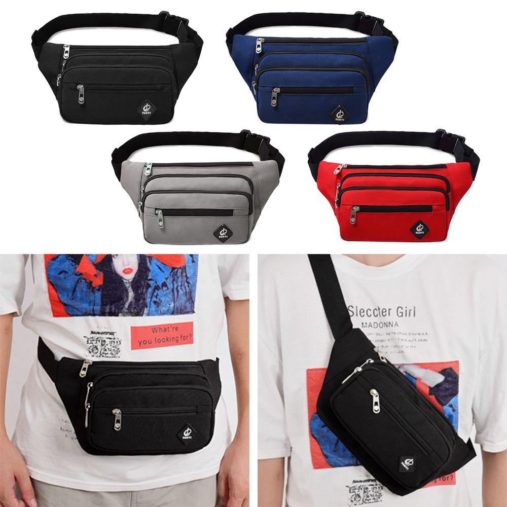 

Anti-theft Men Waist Bag Canvas Business Cashier Wallet Casual Sports Mobile Phone Bag