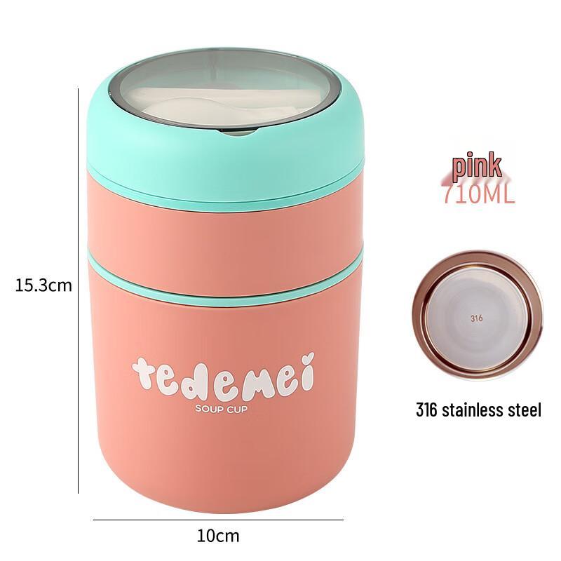 ZISIZ 316 Stainless Steel Insulated Lunch Container