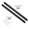 Uxcell Drawer Slides 3 Sets 300mm Plastic Drawer Rails with Screws Side Mount Grooved Guide Rail for Cabinet Drawer Bedside Table Wardrobe Dresser -