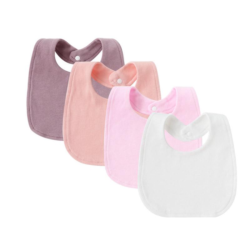 4Pcs-set Baby Bibs Burp Clothes Cartoon Newborn Saliva Towels for Girls Boys Cotton Kids Apron Infant Accessories Toddler Bibs