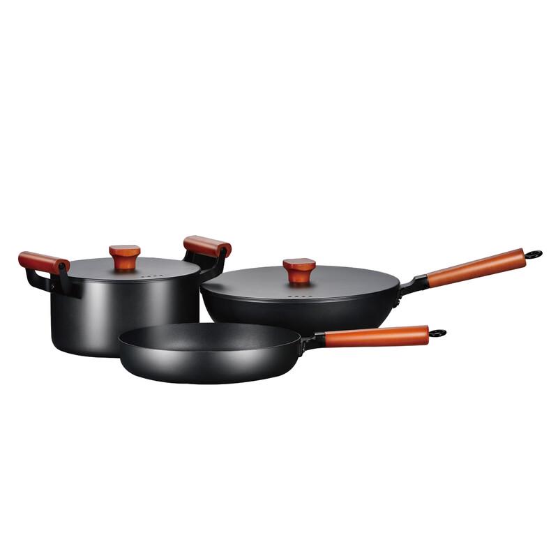 Baldr Ancient Iron Pot 3-Piece Cookware Set