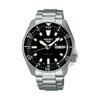SRPL85K1 5 Sports Stainless Steel Automatic GMT Watch, 42mm, Black/Silver