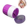 Stainless Steel Pill Cutter 3In1 Pill Storage Box Dust Proof Divider Organizer Crusher Pill Box Hygienic Healthy For Travel