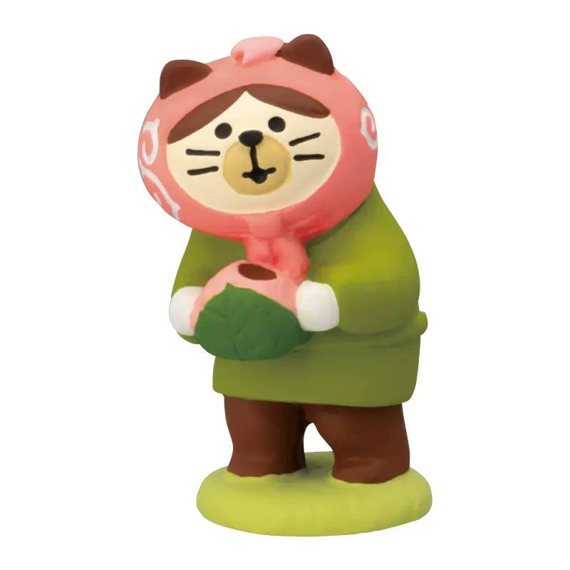 Zakka Creative Cherry Blossom Cat Miniature Resin Ornament