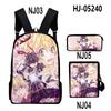 Harajuku Sorcerous Stabber Orphen 3D Print 3pcs/Set Pupil School Bags Laptop Daypack Backpack Inclined Shoulder Bag Pencil Case