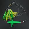 Schwertfisch Feather Tuna Artificial Fishing Lure Tease Accessories for Large Lure Baitgreen