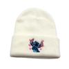 Stitch Knitted Embroidered Hat Anime Peripheral Autumn And Winter Outdoor Warm Hair Hat Elastic Cold Hat Adults And Kids Gifts