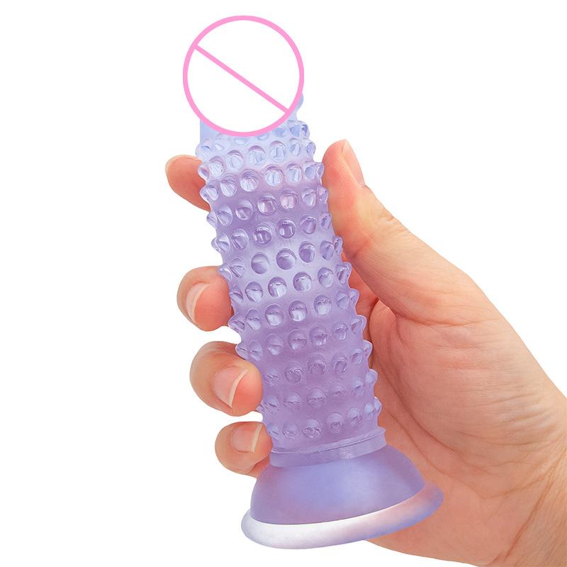 Particles Stimulate Corn Dildo with Suction Cup Butplug Sexe Jueguetes Sexuales Adult Analplug Erotic Masturbator Pleasure Waterproof & Easy To Clean