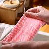 1pack Disposable Non Woven Fabric Rags Portable Pink Disposable Dishcloth Pull Out Oil Proof Cleaning Cloth Kitchen Accessories