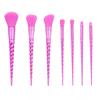 Shadow 7 Piece 10 Piece Makeup Brush Set, Electroplated Frosted Spiral Handle, Fan Shaped Eyeshadow Brushes, Beauty