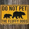 Metal Sign Vintage Bear Forest Wall Art Decor Camping Bar Man Cave