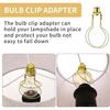 Runder Glühbirnen-Clip-Adapter, Lampenschirmhalter-Clip-on mit Lampenschirm, Oberer Halterhalter Stütz-Montageteile Konverter
