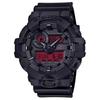 G SHOCK 200m Waterproof Quartz Movement Resin Strap Watch Men's Watches Red Watch Dial GA-700BBR-1AJF