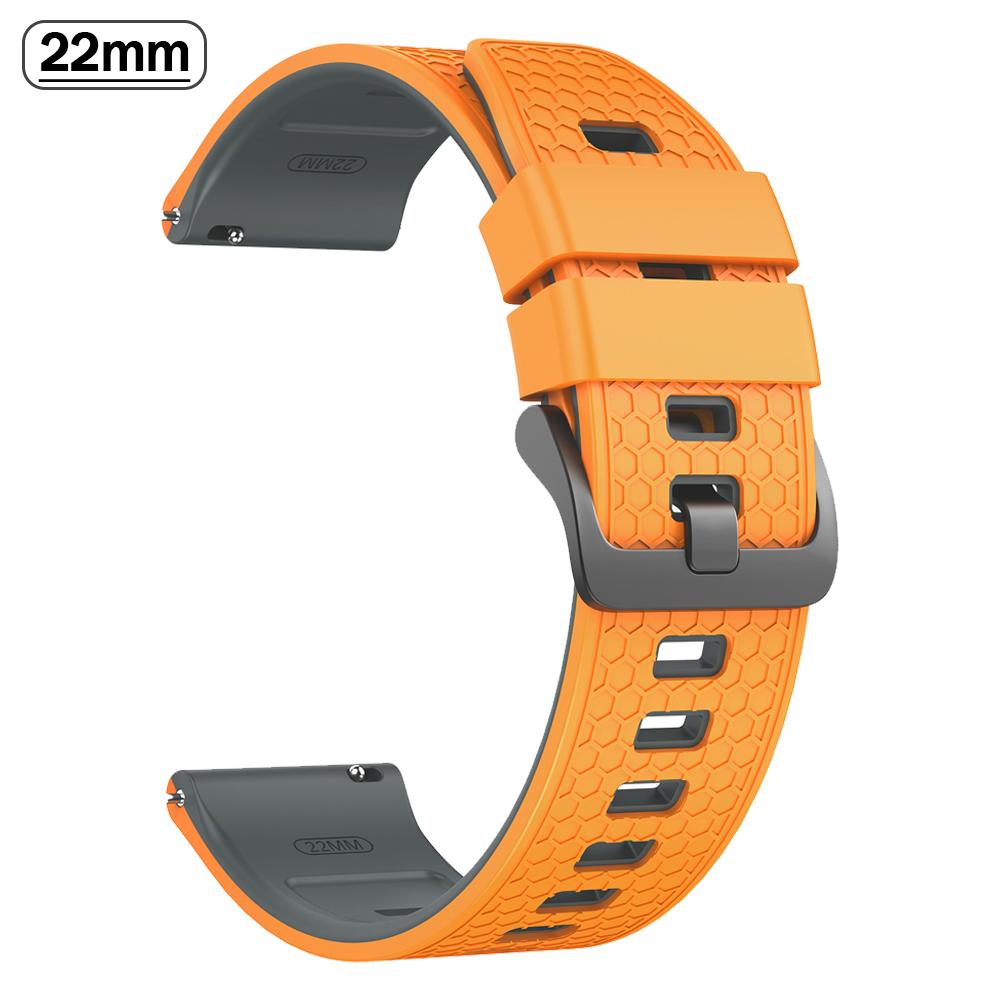22mm Rubber Strap For Xiaomi watch 5/2 Pro/color 2/S1/2/3/ S4 Sport Mi Watch Bands For HUAWEI/Garmin WATCH Replace Soft Bracelet