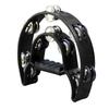 Hand Tambourine Bell Big Size Double Row Metal Jingles Percussion Instrument Bell Tambourine for Bar Entertainment