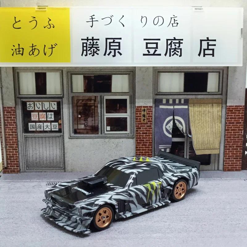 2,4G RC Drift Car 1/43 4WD Fjernkontroll Bil Høyhastighets Firehjulstrekk Radiostyrt Mini Racing Bil Modell Gutt Lekegave Gave