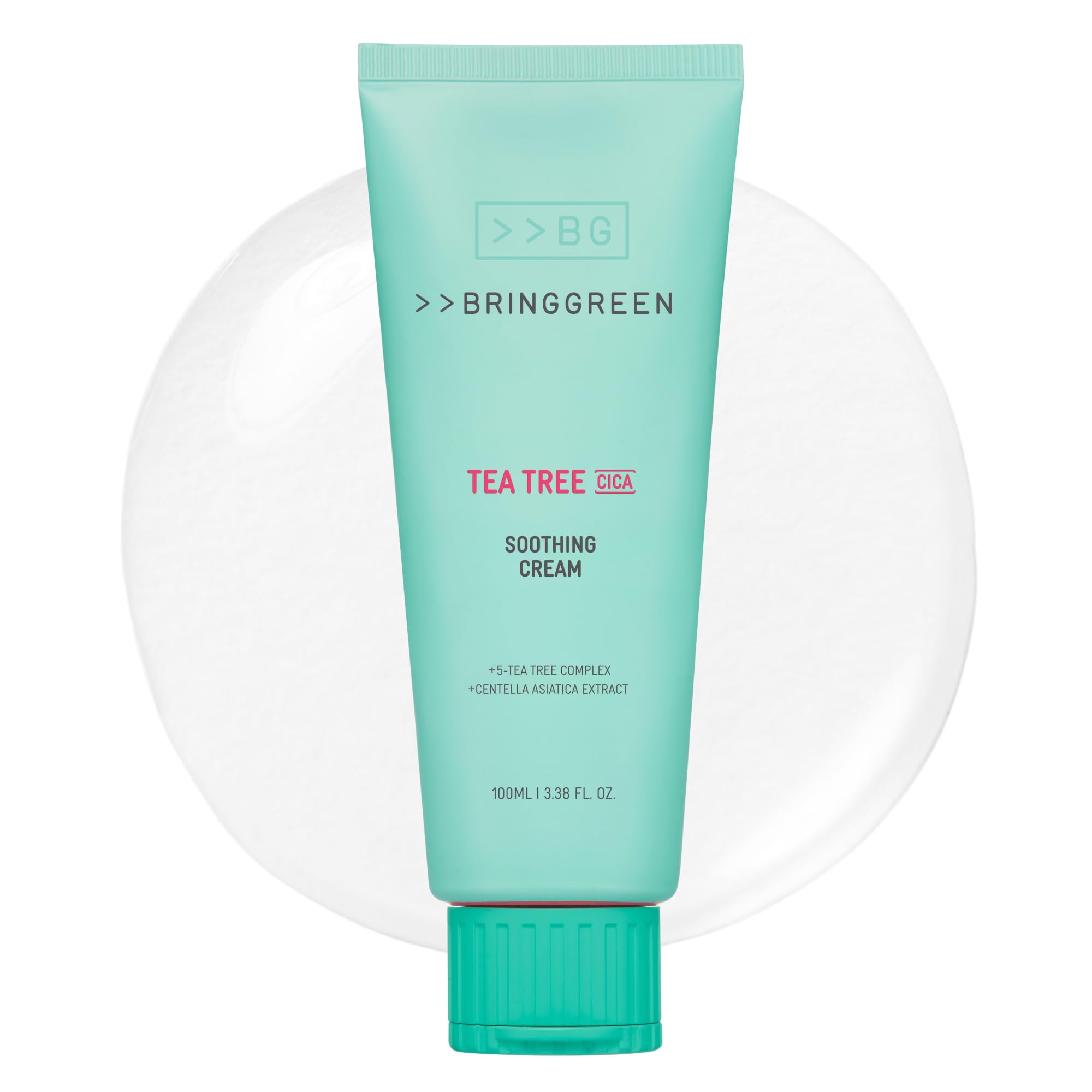 BRINGGREEN Tea Tree Cica Soothing Cream Plus 100ml For and fluctuating Cica moisturizing Made in - oily, sensitive, skin. cream. Korea.
