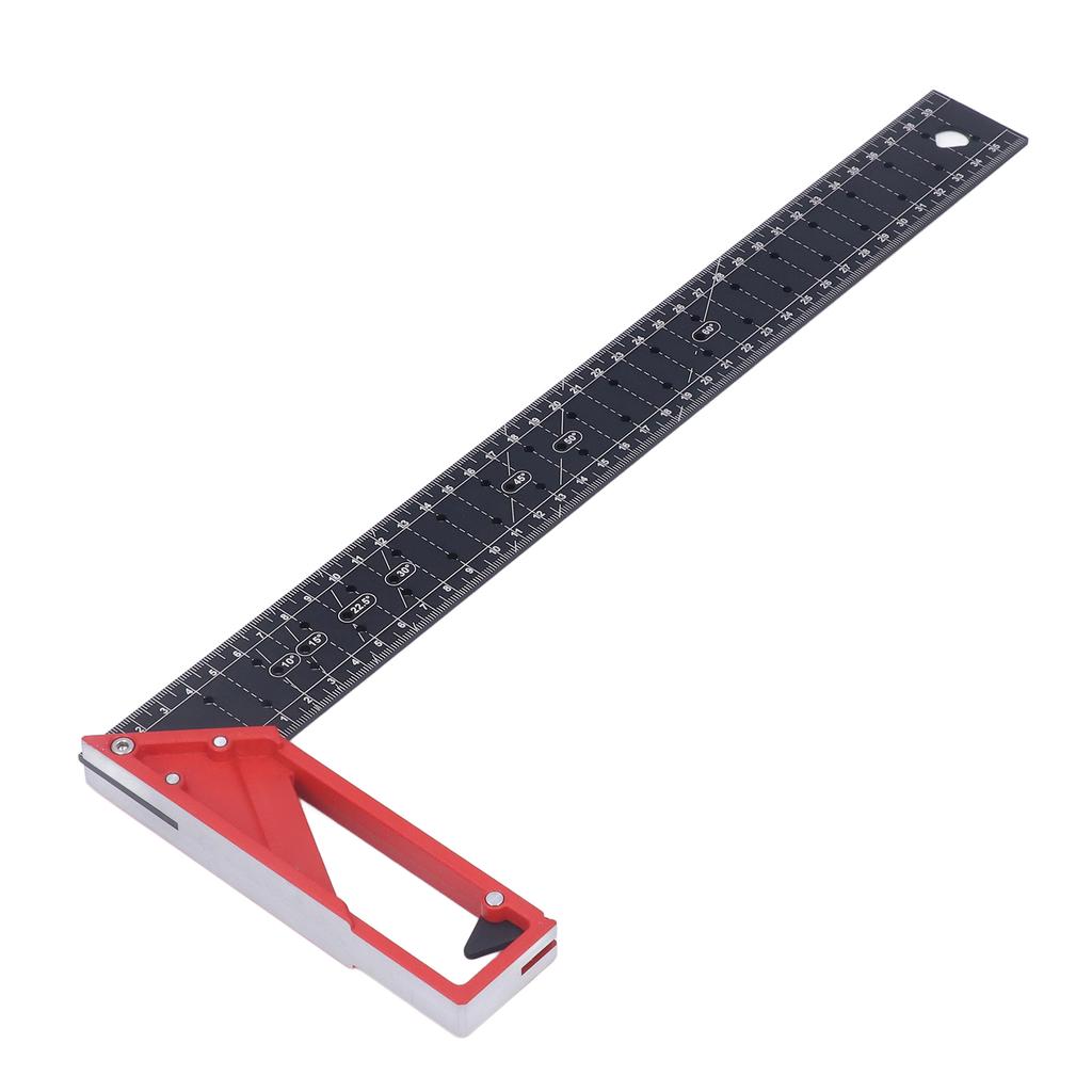 Woodworking Straight Angle Ruler 30 Degrees  45 Degrees  90 Degrees  3mm Thickness Adjustable High Accuracy Universal for