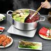 Chinese Hot Pot 304 Stainless Steel Induction Cooker Gas Stove Compatibl Kitchen Cookware Soup Cooking Pot Twin Divided