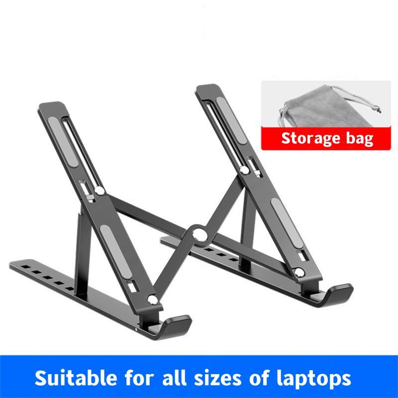 

Portable Laptop Stand Aluminum Alloy Foldable Computer Holder for Apple Macbook Lenovo Samsung Pc All-in-One Bracket Notebook