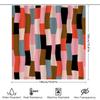 Modern Style Shower Curtain With Colorful Geometric Pattern For Bathroom Decor Polyester Fabric Waterproof Bath Liner Decoration