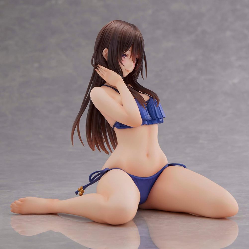 Illustration Figurine Minazumi Kasane Sitting Action Figures Minazumi Figurine PVC Model Toys Ornament Statue Gift 15cm
