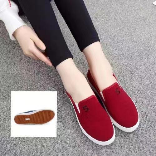 Cow Tendon Sole Spring Autumn Women's Shoes Cowboy Canvas Shoes Flat Bottom Casual Anti Slip Work Low Top Board Shoes Academy