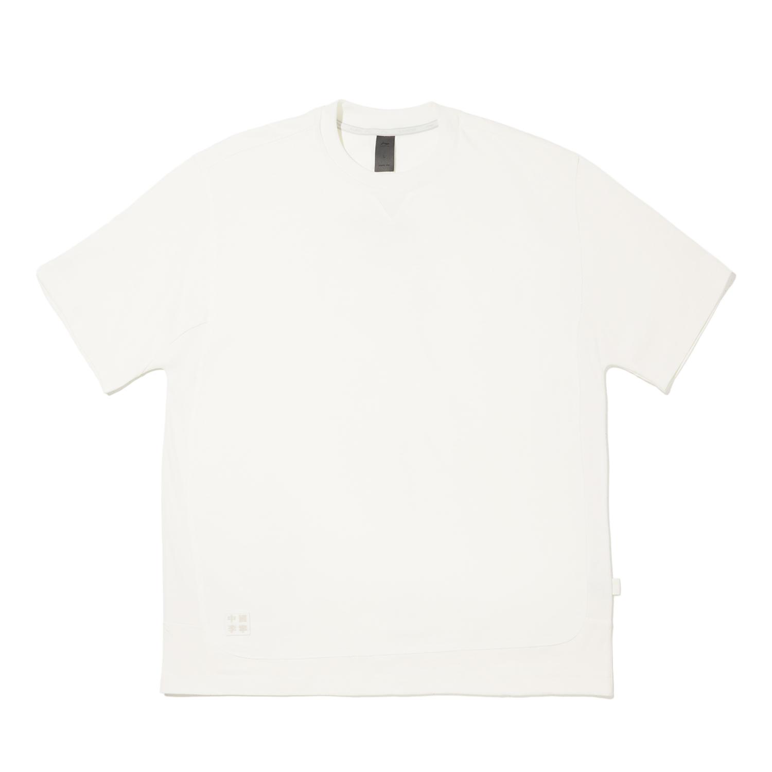 Li Ning × Серия Кунг-фу Свободная Универсальная Удобная Футболка Мужские топы AHSW053-2 L