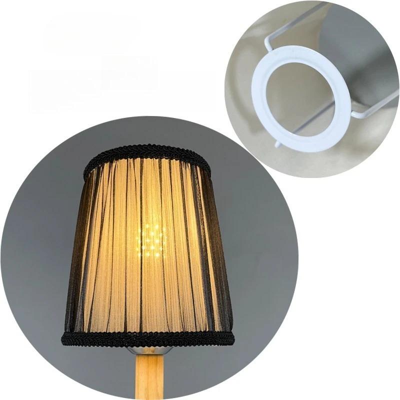 E14/E27/Clamp Fabric Lamp Shade Lighting Accessories for Home Office Decor Hotel Bedroom Bedside Floor Lamp Shell Cover