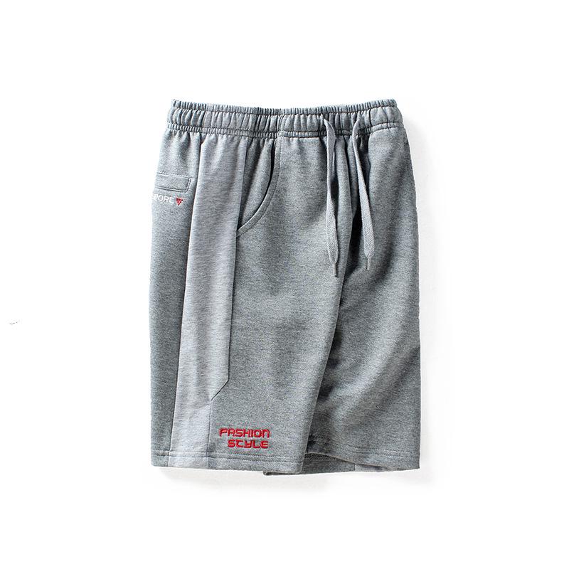 

2023 Летние корейские контрастные спортивные шорты для мальчиков для детей 120 cm серый