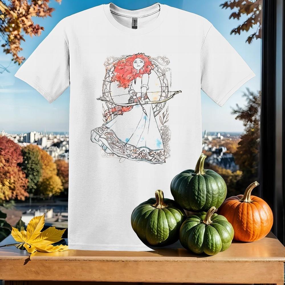 

Brave Merida Watercolor T-shirt Kids Hoodie Men Women Unisex Tshirt SX74 4XL